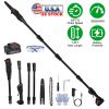 6in Cordless Pole Saw 7.4FT Maximum Extendable Length 35FT/S Speed Electric Pole Chainsaw 2Pcs 1.5Ah Batteries And Charger Included For Pruning Trimmi