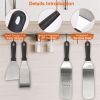 7Pcs Griddle Accessories Kit Stainless Steel BBQ Grilling Utensil Tools Outdoor Barbecue Griddle Spatulas Set for Backyard Party Tailgating Camping
