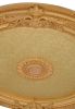 Golden Round Chandelier Ceiling Medallion 36in