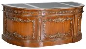 Chester Burton Curved Executive Partners Desk 73"W x 38"D x 32.4"H
