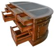 Chester Burton Curved Executive Partners Desk 73"W x 38"D x 32.4"H
