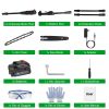 6in Cordless Pole Saw 7.4FT Maximum Extendable Length 35FT/S Speed Electric Pole Chainsaw 2Pcs 1.5Ah Batteries And Charger Included For Pruning Trimmi