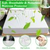 Full Size Waterproof Mattress Protector Breathable Soft Cotton Mattress Pad Cover With Elastic Deep Pocket Up To 11in Noiseless Machine Washable Beddi