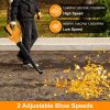 Cordless Leaf Blower Handheld Electric Battery Powered Air Blower Max 124MPH 300CFM with 2 Adjustable Speeds 2Pcs 18V 2000mA Battery and Charger for Y