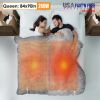 Electric Heated Queen Size Fleece Heated Blanket with Dual Controller 10 Heating Levels 10 Hours Auto Off Machine Washable for Home Office Usage 84x90
