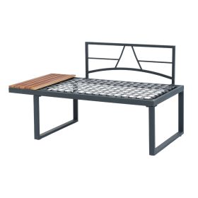 4pc L-Shaped Wicker Outdoor 5-Seater Sofa Seating Group Conversation Set