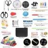 206Pcs Travel Sewing Kit DIY Sewing Supplies Needles Thread Stitching Kit with Scissors Thimble Tape Measure for Adults Kids Beginners Travelers