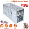 Humane Live Mouse Trap Reusable Metal Rat Rodent Cage Catch Release Continuous Capture Indoor Outdoor Pet Children Safe