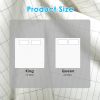 King Size Grounding Sheet 95% Organic Cotton 5% Silver Fiber Fitted Grounded Sheet With 15FT Grounding Cord For Improve Sleep Therapy Wellness Benefit