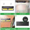 Solar Lights 180 LEDs Solar Wall Light Outdoor Motion Sensor Lamp IP65 Waterproof 120° Sensing 270°Wide Lighting Angle for Garage Garden Pathway