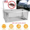 Rat Trap Cage Humane Live Rodent Trap Cage Galvanized Iron Mice Mouse Control Bait Catch with Detachable U Shaped Rod