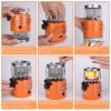 2000W 2 In 1 Camping Stove Tent Heater Outdoor Gas Stove Portable Backpacking Stove with 3 Modes 360° Radiant Heating for Camping Hiking Picnic BBQ