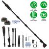6in Cordless Pole Saw 7.4FT Maximum Extendable Length 35FT/S Speed Electric Pole Chainsaw 2Pcs 3.0Ah Batteries And Charger Included For Pruning Trimmi