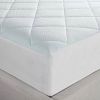 California King size Washable Quilted Mattress Pad with Elastic Fitted Skirt