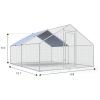 13-ft x 10-ft Metal Wire Mesh Chicken Coop Run Pen Outdoor with Waterproof Cover