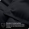 Twin/Twin XL Super Soft Lightweight Down Alternative Comforter Set in Black