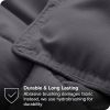 King/Cal King Size All Season Super Soft Down Alternative Comforter Set Grey