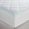 Twin size Washable Quilted Mattress Pad with Elastic Fitted Skirt