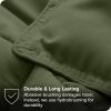 Twin/Twin XL size Super Soft Down Alternative Comforter Set in Olive Green