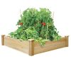 Cedar 4 ft x 4 ft x 10.5 in Raised Garden Bed - Made in USA
