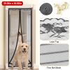 Magnetic Mesh Curtain Hands-free Fly Mesh Door Curtain 39x82” Self-adhesive Door Screen Anti Mosquito Bugs