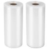 2 Rolls of Vacuum Sealer Bags 7.67inx49ft BPA Free Safe Vacuum Bags Keep Fresh Vacuum Machine (M)