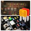 120Pcs Mini Auto Blade Fuse Set Assorted Standard Blade Fuse Kit 5A 7.5A 10A 15A 20A 25A 30A for Car Truck