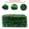 12Pcs 23.6x15.75in Artificial Boxwood Topiary Hedge Plant Grass Backdrop Fence Privacy Screen Grass Wall Decoration For Balcony Garden Fence