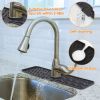 Silicone Faucet Mat Kitchen Sink Splash Guard Drain Mat Drying Pad Kitchen Mat Bathroom Drip Catcher