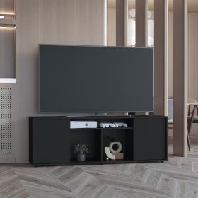 Falmouth Rectangle 3-Shelf TV Stand Black Wengue