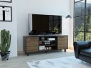 Kaia Tv Stand for TVÂ´s up 55"; Four Shelves; Three Shelves -Black / Pine