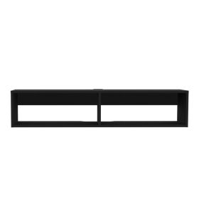 Floating Tv Stand Shelley, Living Room, Black