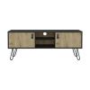 Tv Stand B Magness, Living Room, Black / Macadamia