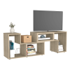 Extendable Tv Stand Houston, Living Room, Light Pine