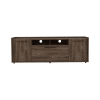 TV Stand for TVÂ´s up 60", Double Door Cabinets, One Flexible Cabinet, Dark Walnut