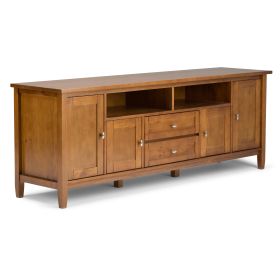 Warm Shaker - 72" TV Media Stand - Light Golden Brown