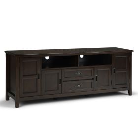 Burlington - 72" TV Media Stand - Mahogany Brown
