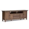 Redmond - 72" TV Media Stand - Rustic Natural Aged Brown