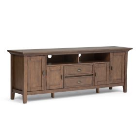 Redmond - 72" TV Media Stand - Rustic Natural Aged Brown