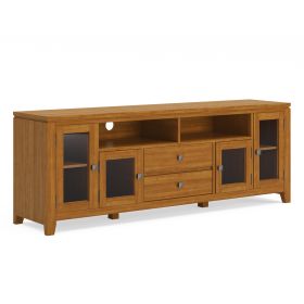 Cosmopolitan - 72" Wide TV Media Stand - Light Golden Brown