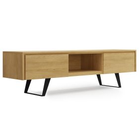Lowry - 72" TV Media Stand - Oak