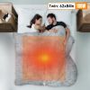 Electric Heated Twin Size Fleece Heated Blanket with 10 Heating Levels 10 Hours Auto Off Machine Washable for Home Office Usage 62x84in