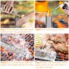 Pellet Smoker Tube 12" Stainless Steel BBQ Grill Smoker Tube Pipe For Wood Chips Cold Hot Smoking