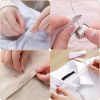 206Pcs Travel Sewing Kit DIY Sewing Supplies Needles Thread Stitching Kit with Scissors Thimble Tape Measure for Adults Kids Beginners Travelers