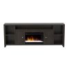 Bridgevine Home Urban Loft 84 inch Electric Fireplace TV Console for TVs up to 95 inches, Minimal Assembly, Mocha Finish
