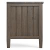 Lev - Low TV Stand - Smoky Brown