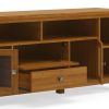 Cosmopolitan - 72" Wide TV Media Stand - Light Golden Brown