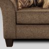Camero Fabric Pillowback 2-Piece Living Room Set, Sofa and Loveseat, Brown