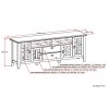 Artisan - 72" TV Media Stand - Farmhouse Brown
