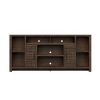 Bridgevine Home Sausalito 74 inch TV Stand Console for TVs up to 85 inches, No Assembly Required, Whiskey Finish